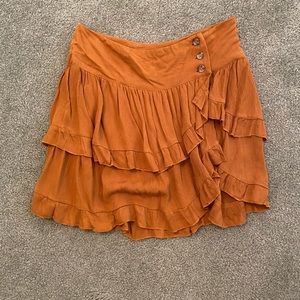 Free People Mini Tiered Skirt